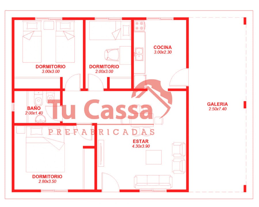 Plano de CABAÑA 3